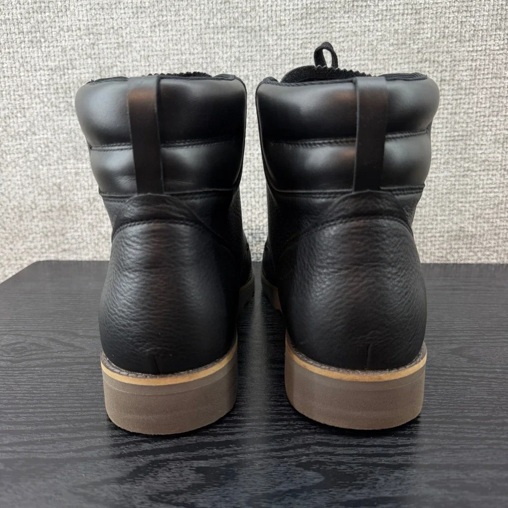 Cole Haan Grand Woodbury Men's 10.5 Waterproof Hiking Boots Black Leather C39293